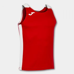 RECORD II TANK TOP RED WHITE L
